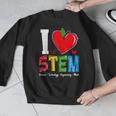 I Love STEM Student Teacher 1st Day Of School Back To School Men Graphic Sweatshirt, funny design I Love STEM Student Teacher 1st Day Of School Back To School Men Graphic Sweatshirt, funny design