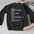 Mistakes Allow Thinking To Happen School Math Teacher Men Graphic Sweatshirt, funny design
