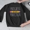 Motivational Progress Over Perfection Back To School Teacher Men Graphic Sweatshirt, funny design Motivational Progress Over Perfection Back To School Teacher Men Graphic Sweatshirt, funny design