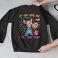 Mouse Teacher If You Give Me A Student I Will Love Them Men Graphic Sweatshirt, funny design Mouse Teacher If You Give Me A Student I Will Love Them Men Graphic Sweatshirt, funny design