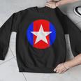 Nerdy Captain Sweatpants Retro Comic Book Fan Teacher Men Graphic Sweatshirt, funny design