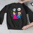 Nerdy Pythagoras Fighting Over C Squared Math Teacher Men Graphic Sweatshirt, funny design
