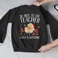 Be Nice To The Teacher Santa Is Watching School Christmas Men Graphic Sweatshirt, funny design Be Nice To The Teacher Santa Is Watching School Christmas Men Graphic Sweatshirt, funny design