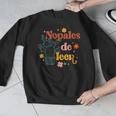 Nopales De Leer Spanish Teacher Maestra Cactus Bilingual Men Graphic Sweatshirt, funny design Nopales De Leer Spanish Teacher Maestra Cactus Bilingual Men Graphic Sweatshirt, funny design