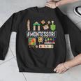 Novelty Montessori Studying Learning Schooling Teacher Love For Men Women Men Graphic Sweatshirt, funny design Novelty Montessori Studying Learning Schooling Teacher Love For Men Women Men Graphic Sweatshirt, funny design