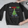Oh Geometree Christmas Tree Geometry Math Teacher Men Graphic Sweatshirt, funny design