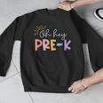 Oh Hey Pre K Student Teacher Happy First Day Back To School Men Graphic Sweatshirt, funny design Oh Hey Pre K Student Teacher Happy First Day Back To School Men Graphic Sweatshirt, funny design