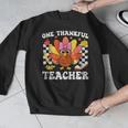 One Thankful Teacher Turkey Thanksgiving Teaching Men Graphic Sweatshirt, funny design One Thankful Teacher Turkey Thanksgiving Teaching Men Graphic Sweatshirt, funny design