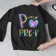 P Is For Pre-K Preschool Teacher Tie Dye Back To School Men Graphic Sweatshirt, funny design P Is For Pre-K Preschool Teacher Tie Dye Back To School Men Graphic Sweatshirt, funny design