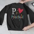 P Is For Preschool Teacher Student Back To School Men Graphic Sweatshirt, funny design P Is For Preschool Teacher Student Back To School Men Graphic Sweatshirt, funny design