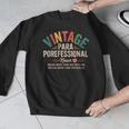 Paraprofessional Vintage Para Teacher 60s 70s 80s Men Graphic Sweatshirt, funny design Paraprofessional Vintage Para Teacher 60s 70s 80s Men Graphic Sweatshirt, funny design