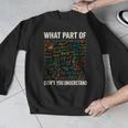 What Part Of Don't You Understand Math Teacher Men Graphic Sweatshirt, funny design What Part Of Don't You Understand Math Teacher Men Graphic Sweatshirt, funny design