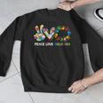 Peace Love Inclusion Sped Squad Special-Ed Teacher Daycare Men Graphic Sweatshirt, funny design