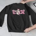 Pink Ghost Teach Halloween Teacher In Spooky Season Men Graphic Sweatshirt, funny design Pink Ghost Teach Halloween Teacher In Spooky Season Men Graphic Sweatshirt, funny design