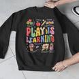 Play Is Learning Teacher First Day Of School Back To School Men Graphic Sweatshirt, funny design Play Is Learning Teacher First Day Of School Back To School Men Graphic Sweatshirt, funny design