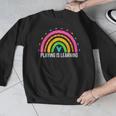 Playing Is Learning Early Childhood Education ECE Teacher Men Graphic Sweatshirt, funny design Playing Is Learning Early Childhood Education ECE Teacher Men Graphic Sweatshirt, funny design