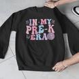 In My Pre K Era Groovy Back To School First Day Teacher Kids Men Graphic Sweatshirt, Groovy Teacher Gifts, funny design