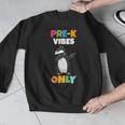 Pre-K Vibes Only Penguin Teachers Kids Back To School Men Graphic Sweatshirt, funny design Pre-K Vibes Only Penguin Teachers Kids Back To School Men Graphic Sweatshirt, funny design