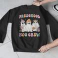 Preschool Boo Crew Groovy Halloween Floral Ghost Teacher Men Women Kids Men Graphic Sweatshirt, Groovy Teacher Gifts, funny design Preschool Boo Crew Groovy Halloween Floral Ghost Teacher Men Women Kids Men Graphic Sweatshirt, Groovy Teacher Gifts, funny design