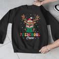 Preschool Crew Xmas Reindeer Teacher Student Christmas Men Graphic Sweatshirt, funny design