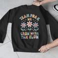 Preschool Teacher Appreciation Team Pre-K Grow With The Flow Men Graphic Sweatshirt, funny design Preschool Teacher Appreciation Team Pre-K Grow With The Flow Men Graphic Sweatshirt, funny design