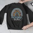 Preschool Teacher Leopard Boho Rainbow Back To School Men Graphic Sweatshirt, funny design Preschool Teacher Leopard Boho Rainbow Back To School Men Graphic Sweatshirt, funny design