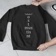 Present Active Conjugation Latin Teacher Latin Language Men Graphic Sweatshirt, funny design