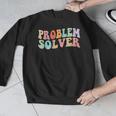 Problem Solver School Work Staff Front Desk Teacher Men Graphic Sweatshirt, funny design Problem Solver School Work Staff Front Desk Teacher Men Graphic Sweatshirt, funny design