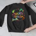 Progress Over Perfection Caterpillar Teacher Back To School Men Graphic Sweatshirt, funny design Progress Over Perfection Caterpillar Teacher Back To School Men Graphic Sweatshirt, funny design