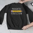 Progress Over Perfection Motivational Teacher Tee Men Graphic Sweatshirt, funny design Progress Over Perfection Motivational Teacher Tee Men Graphic Sweatshirt, funny design