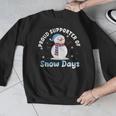Proud Supporter Of Snow Days Teacher Men Graphic Sweatshirt, funny design Proud Supporter Of Snow Days Teacher Men Graphic Sweatshirt, funny design