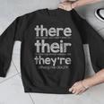 There Their They'Re English Grammar Teacher Humor Men Graphic Sweatshirt, English Teacher Gifts, funny design
