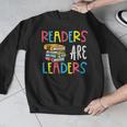 Readers Are Leaders Reading Book Lover Teacher Women Men Kid Men Graphic Sweatshirt, funny design