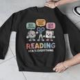 Reading Beats Everything Teacher Rock Paper Scissors Men Graphic Sweatshirt, funny design Reading Beats Everything Teacher Rock Paper Scissors Men Graphic Sweatshirt, funny design