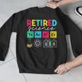 Retired Science Teacher Periodic Table Teacher Life Men Graphic Sweatshirt, Science Teacher Gifts, funny design