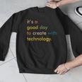 Retro Technology Teacher Shirt Tech Teacher Men Graphic Sweatshirt, funny design Retro Technology Teacher Shirt Tech Teacher Men Graphic Sweatshirt, funny design