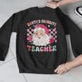 Santa Favorite Teacher Shirt Teacher Christmas Men Graphic Sweatshirt, funny design Santa Favorite Teacher Shirt Teacher Christmas Men Graphic Sweatshirt, funny design