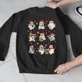 Santa Ghost Reading Books Christmas Library Teacher Men Graphic Sweatshirt, funny design