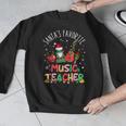Santa's Favorite Music Teacher Christmas Santa Hat Matching Men Graphic Sweatshirt, funny design Santa's Favorite Music Teacher Christmas Santa Hat Matching Men Graphic Sweatshirt, funny design