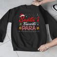 Santa's Favorite Para Christmas Paraprofessional Teacher Men Graphic Sweatshirt, funny design Santa's Favorite Para Christmas Paraprofessional Teacher Men Graphic Sweatshirt, funny design