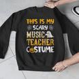 This Is My Scary Music Teacher Halloween Costumes Pajama Men Graphic Sweatshirt, funny design