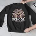 School Psych Teacher School Psychologist Leopard Rainbow Men Graphic Sweatshirt, funny design School Psych Teacher School Psychologist Leopard Rainbow Men Graphic Sweatshirt, funny design