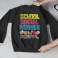 School Social Worker Teacher Caseworker Public Servant LSW Men Graphic Sweatshirt, funny design School Social Worker Teacher Caseworker Public Servant LSW Men Graphic Sweatshirt, funny design