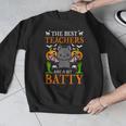 School Teacher A Bit Batty Teaching Bat Halloween Costume Men Graphic Sweatshirt, funny design