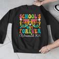 School's Out Forever Retirement 2026 Retro Retired Teacher Men Graphic Sweatshirt, funny design