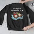 Sea Otter Book Reading Shirt For Bookworm Teachers Men Graphic Sweatshirt, funny design