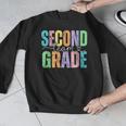 Second Grade Team Heart Teacher Student Back To School Girls Men Graphic Sweatshirt, funny design