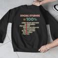 Social Studies Is Relevant History Teacher History Buff Men Graphic Sweatshirt, History Teacher Gifts, funny design