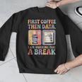 Special Education First Coffee Then Data Retro SPED Teacher Men Graphic Sweatshirt, funny design Special Education First Coffee Then Data Retro SPED Teacher Men Graphic Sweatshirt, funny design