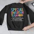 Special Education Team Definition Retro Ed Team Crew Teacher Men Graphic Sweatshirt, funny design Special Education Team Definition Retro Ed Team Crew Teacher Men Graphic Sweatshirt, funny design